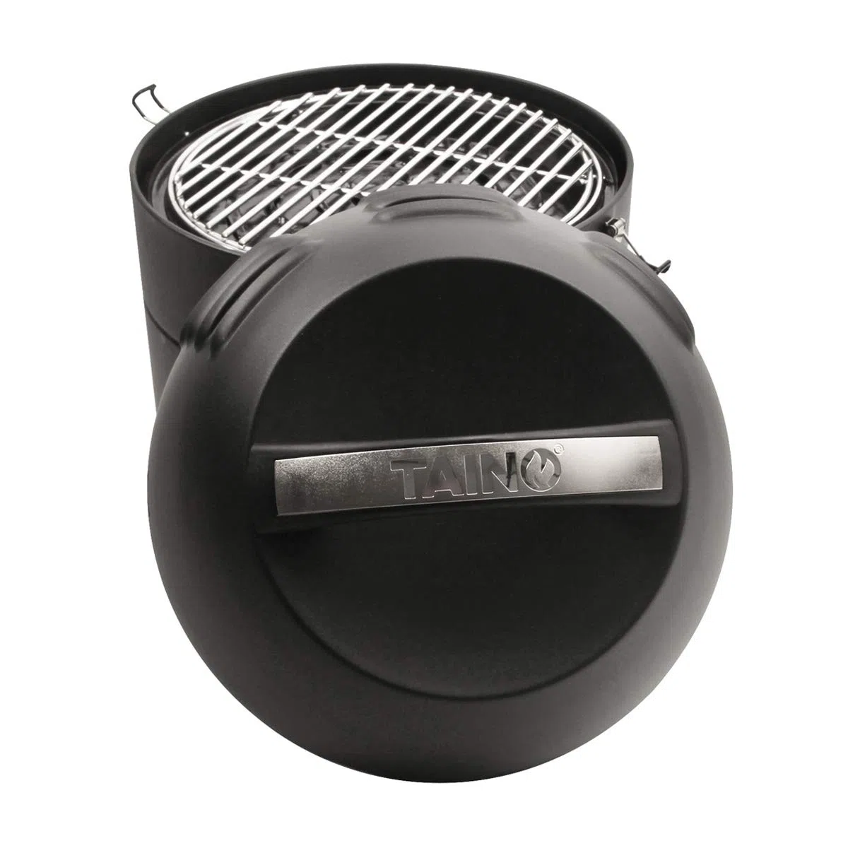 TAINO Grill-to-go Tischgrill Kompakt-Grill Gasgrill Gas Tisch Edelstahl-Brenner BBQ Camping
