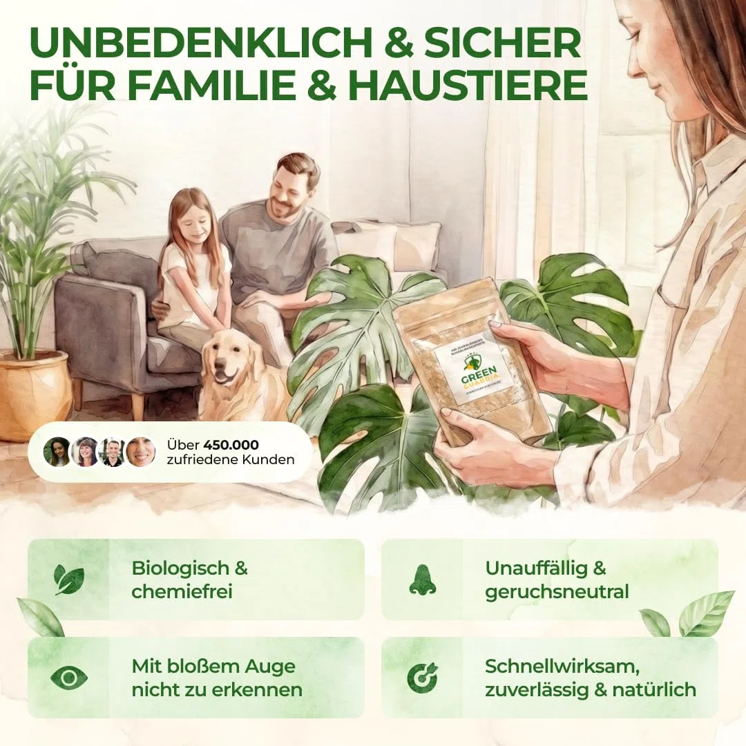 GREEN GUARDIA Super SC-Nematoden gegen Maulwurfsgrillen, Wiesenschnaken und Erdraupen – 25 Mio. (50m²) - Biologisches Mittel zur effektiven Maulwurfsgrillen Bekämpfung, ohne Chemie –