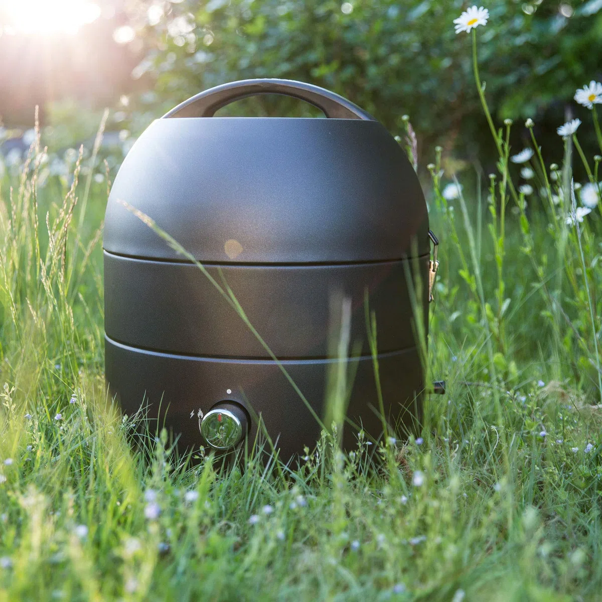 TAINO Grill-to-go Tischgrill Kompakt-Grill Gasgrill Gas Tisch Edelstahl-Brenner BBQ Camping